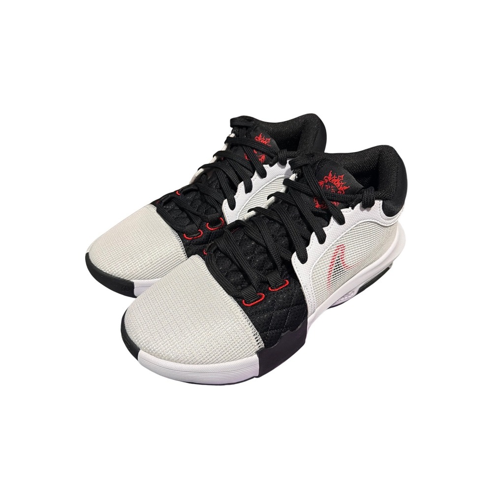 Nike LeBron Witness VIII White Black University Red FB2239-103 Mens 8.5 Women 10
